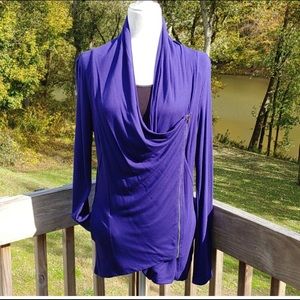Market spruce medium purple zip up